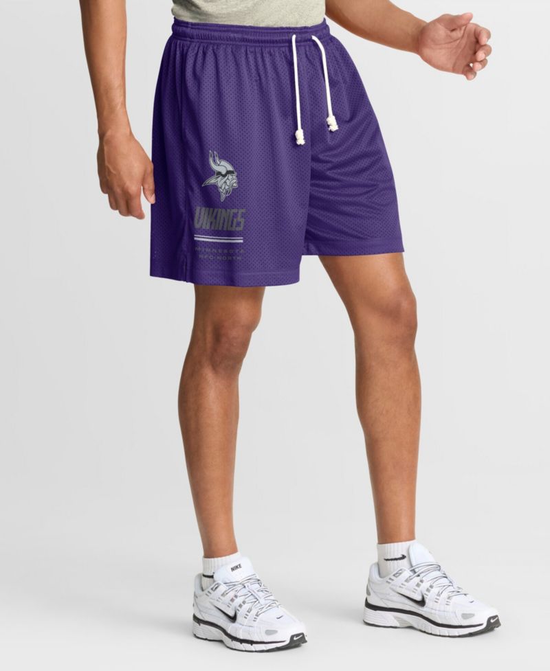 Men's Purple/Platinum Minnesota Vikings Sideline Standard Issue Dri-FIT Reversible Shorts