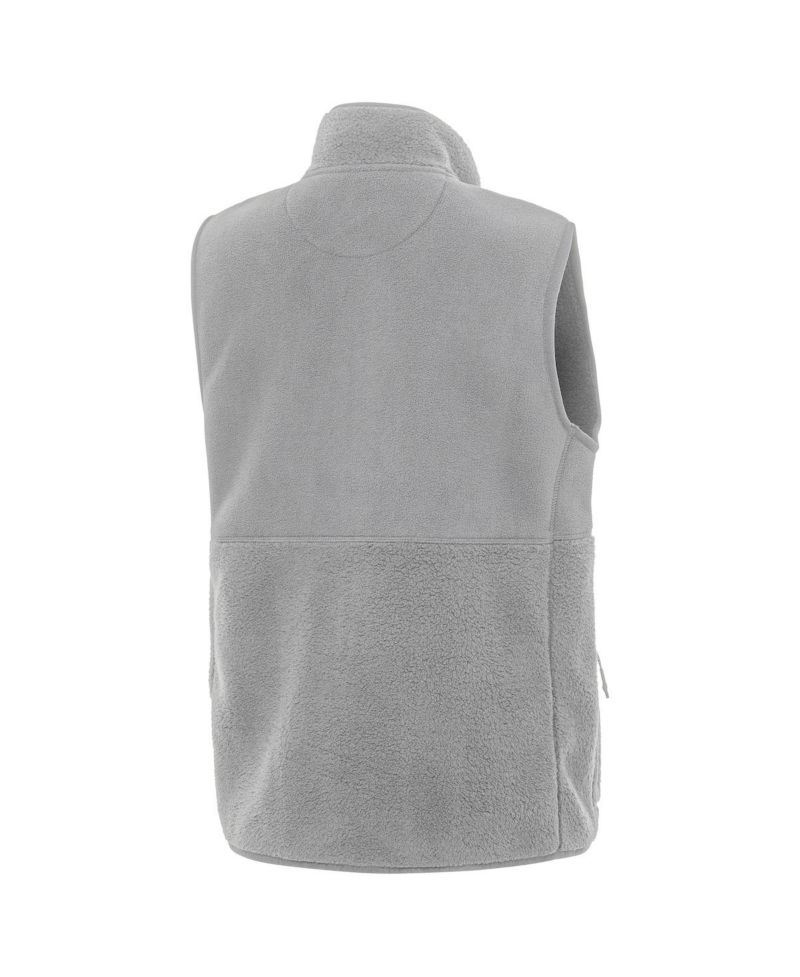 Women's Gray Ohio State Buckeyes Nostalgic Full-Zip Vest