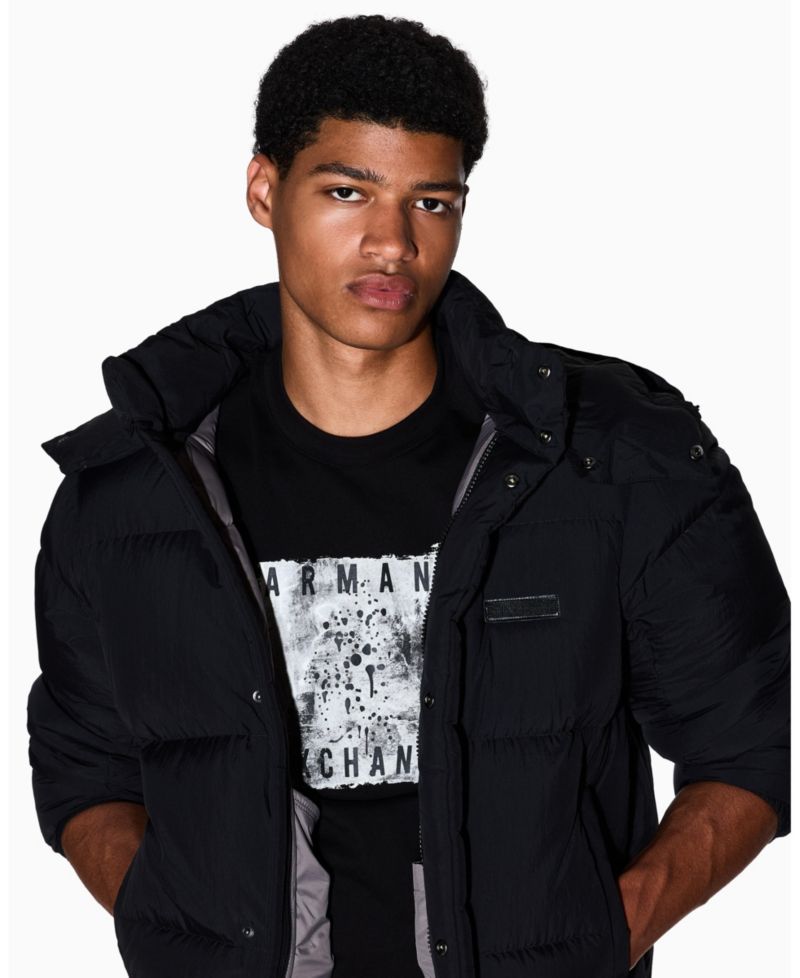 Men's Grid Box Splatter Graphic T-Shirt