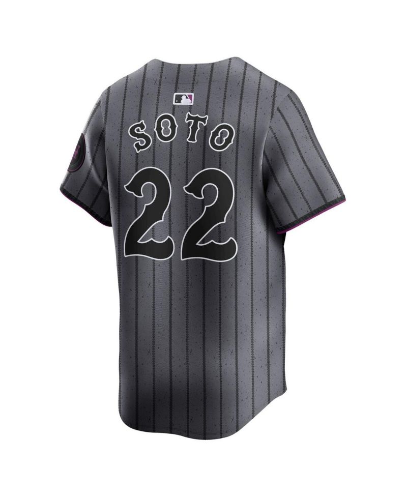 Men's Juan Soto Gray New York Mets City Connect Limited Jersey
