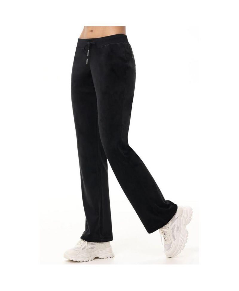 Women's OG Bling Track Pant Velour Y2K Bootcut Pants