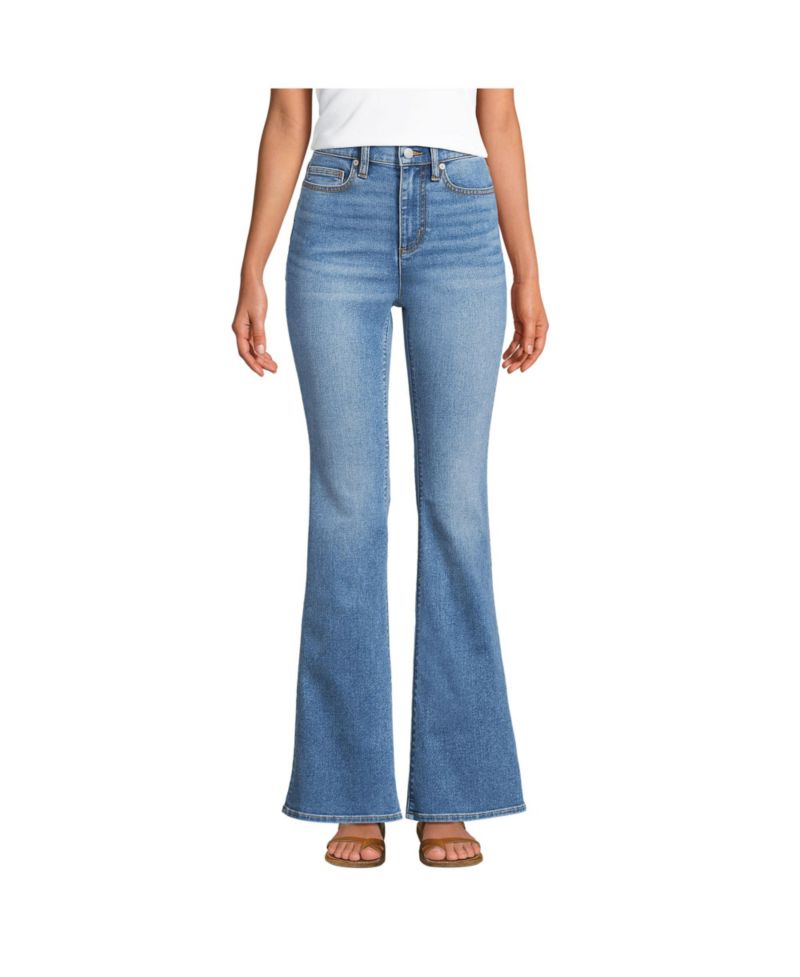 Women's Petite Recover Denim High Rise Skinny Flare Jeans
