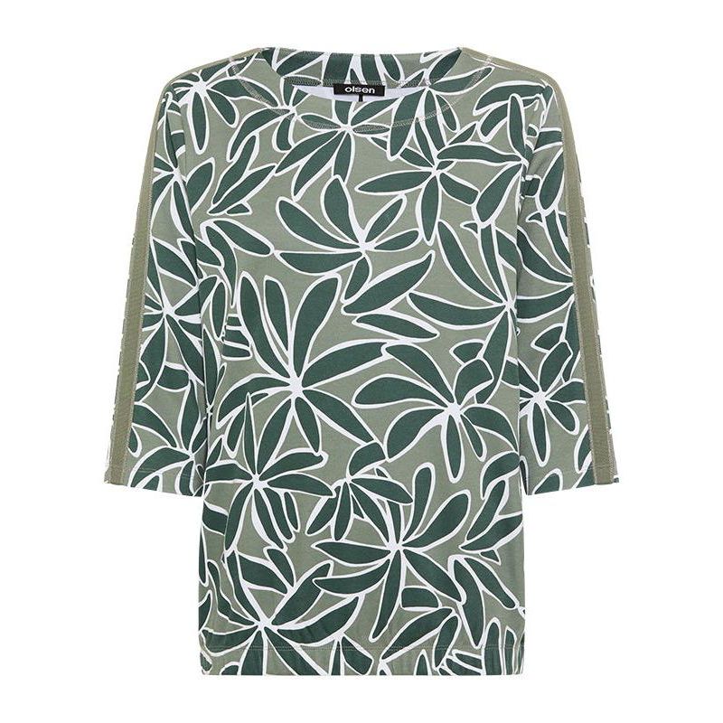 Women's Palm Design Jersey Top