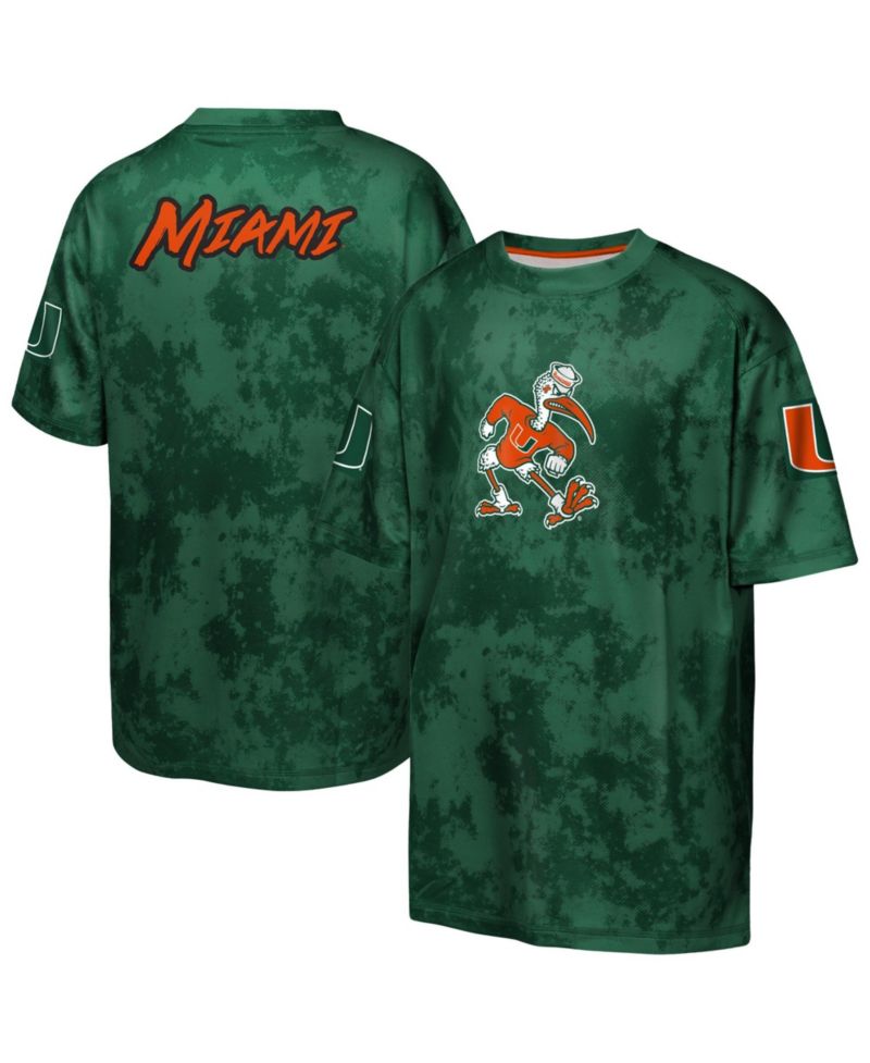 Big Boys and Girls Miami Hurricanes Off-Side Sublimated T-Shirt