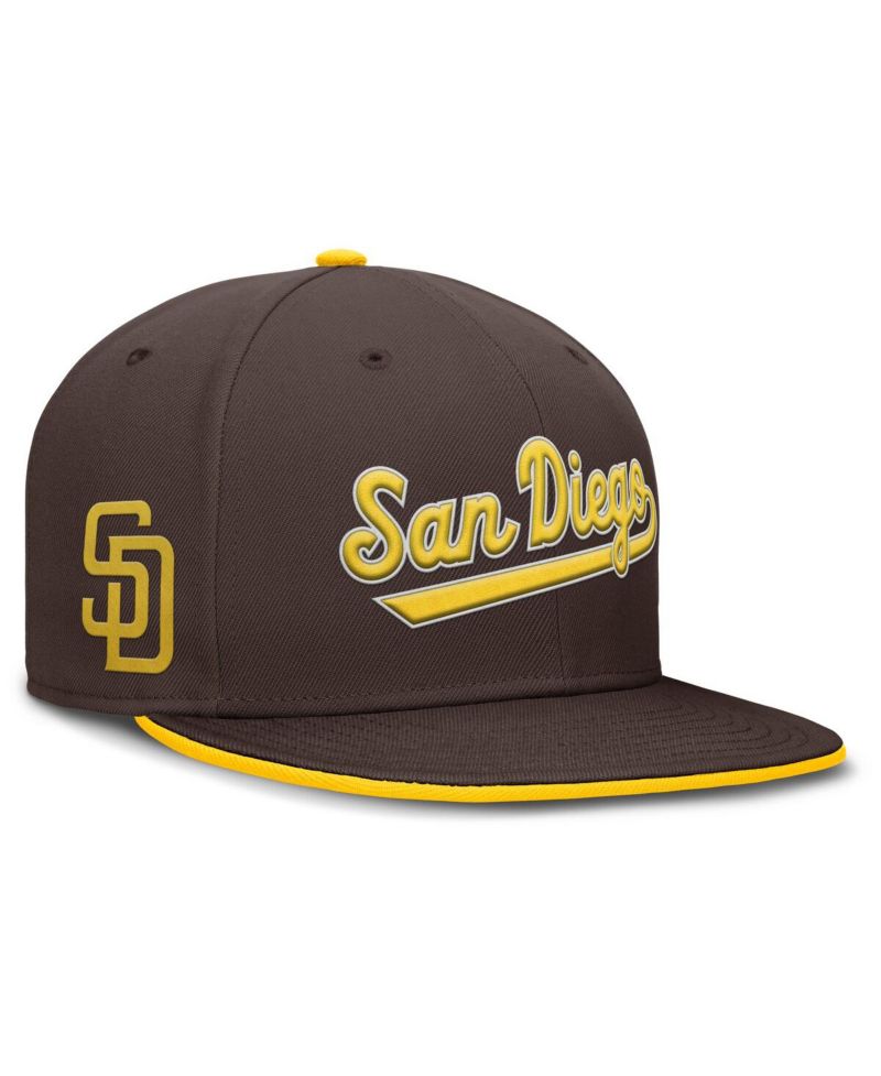 Men's Brown San Diego Padres True Performance Fitted Hat