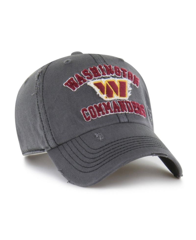 Men's Charcoal Washington Commanders Seymoore Clean Up Adjustable Hat