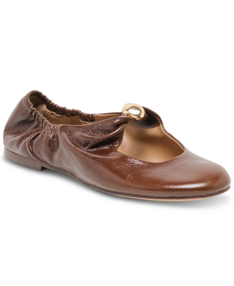 Women's Cornel Embellished Ruched Scrunched Flats