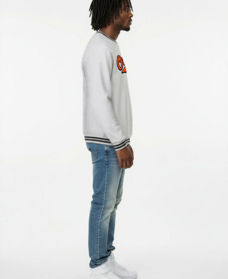 Men's Baltimore Orioles Reverse Weave Crewneck Sweatshirt