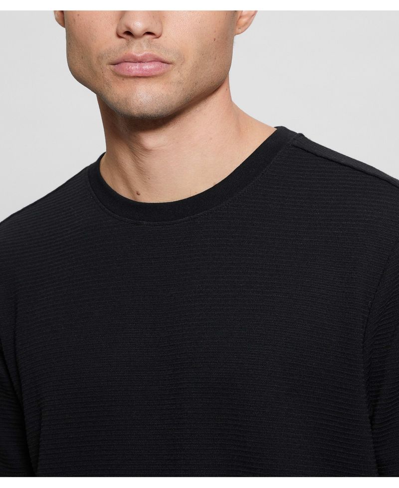 Men's Textured Solid T-Shirt