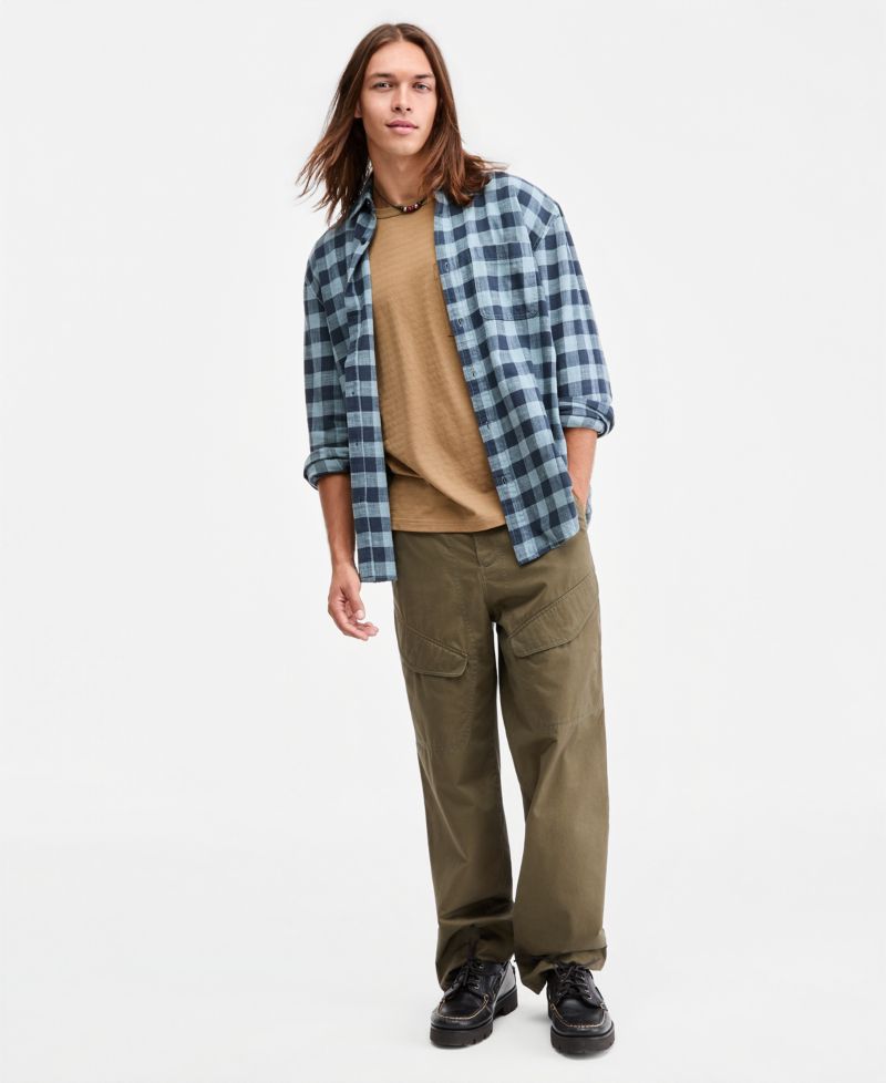 Men's Drake Buffalo Plaid Long-Sleeve Shirt