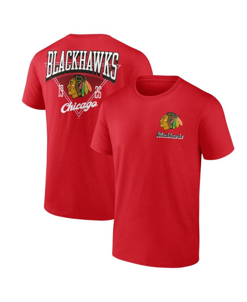 Men's Red Chicago Blackhawks Never Over T-Shirt