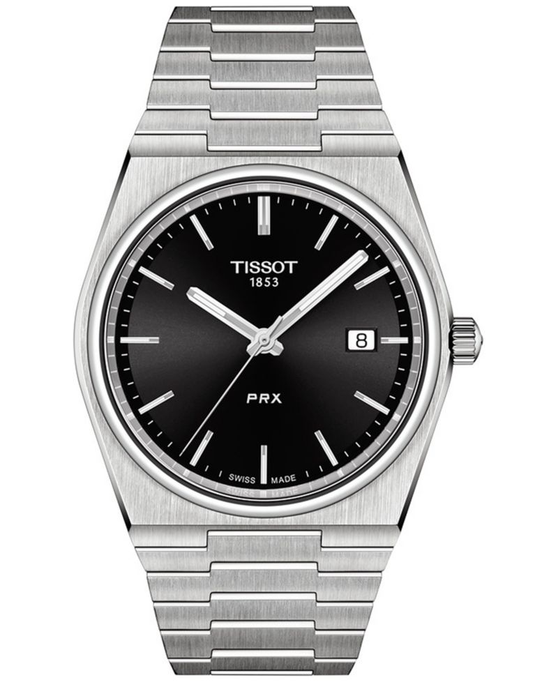 Men's Swiss PRX Stainless Steel Bracelet Watch 40mm