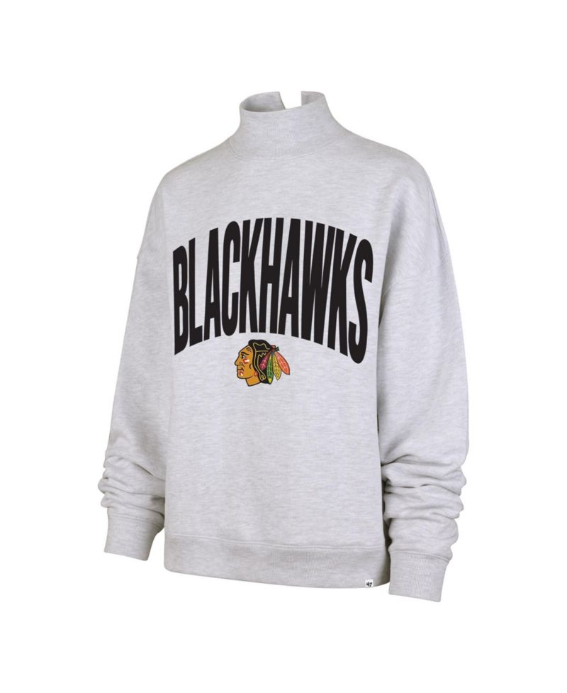 Women's Heather Gray Chicago Blackhawks Subtle Muse Sweatshirt