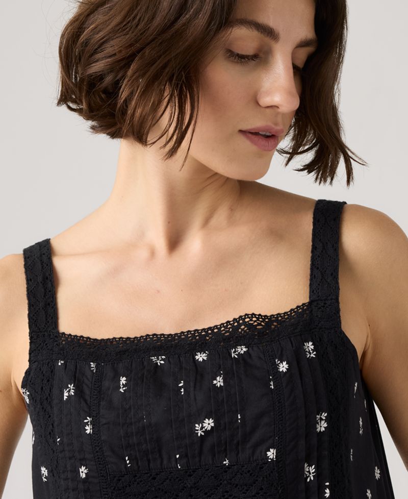 Premium Women's Kate Floral Square Neck Mini Dress