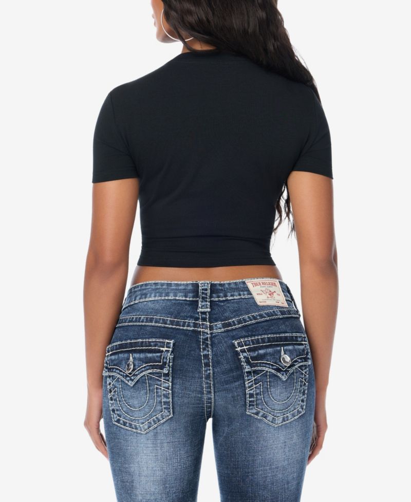 Women's Graphic Crewneck Crop T-Shirt