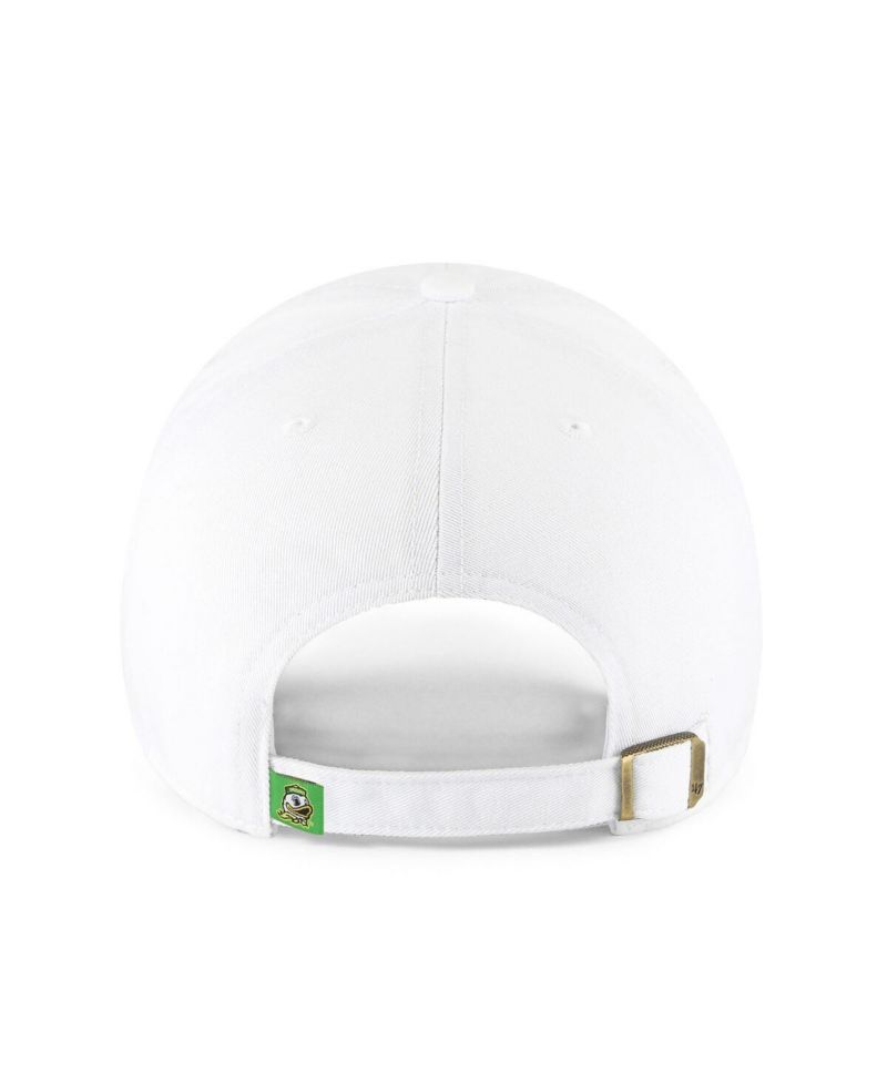 Men's White Oregon Ducks Clean Up Adjustable Hat