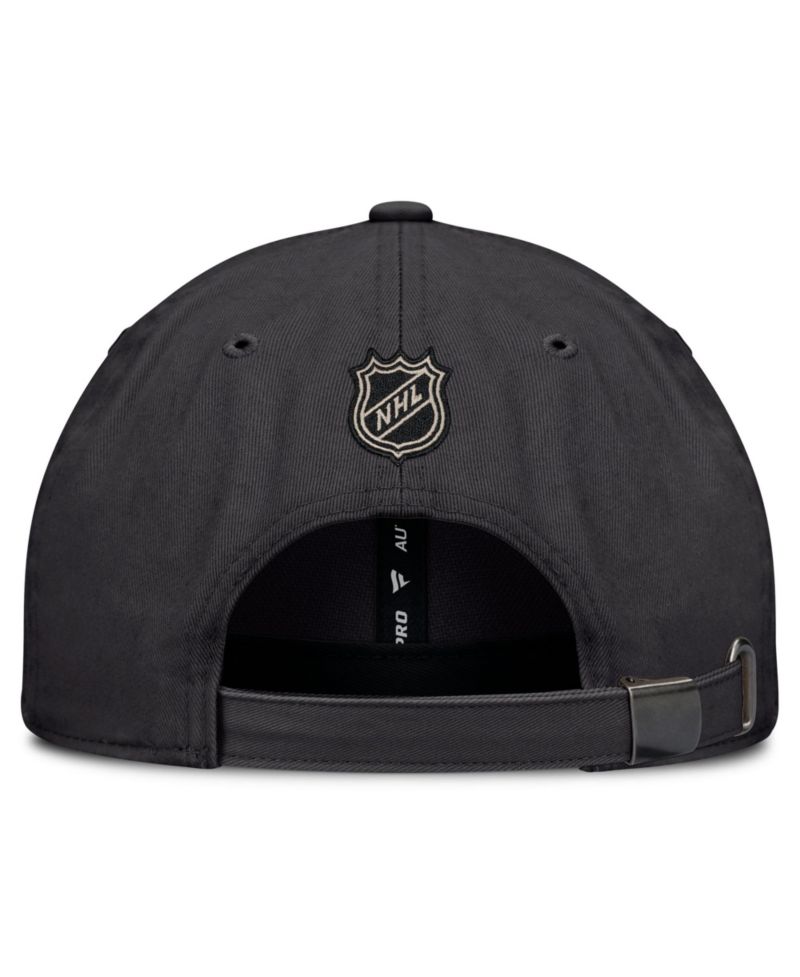 Men's Charcoal Toronto Maple Leafs Road Phantom Washed Adjustable Hat