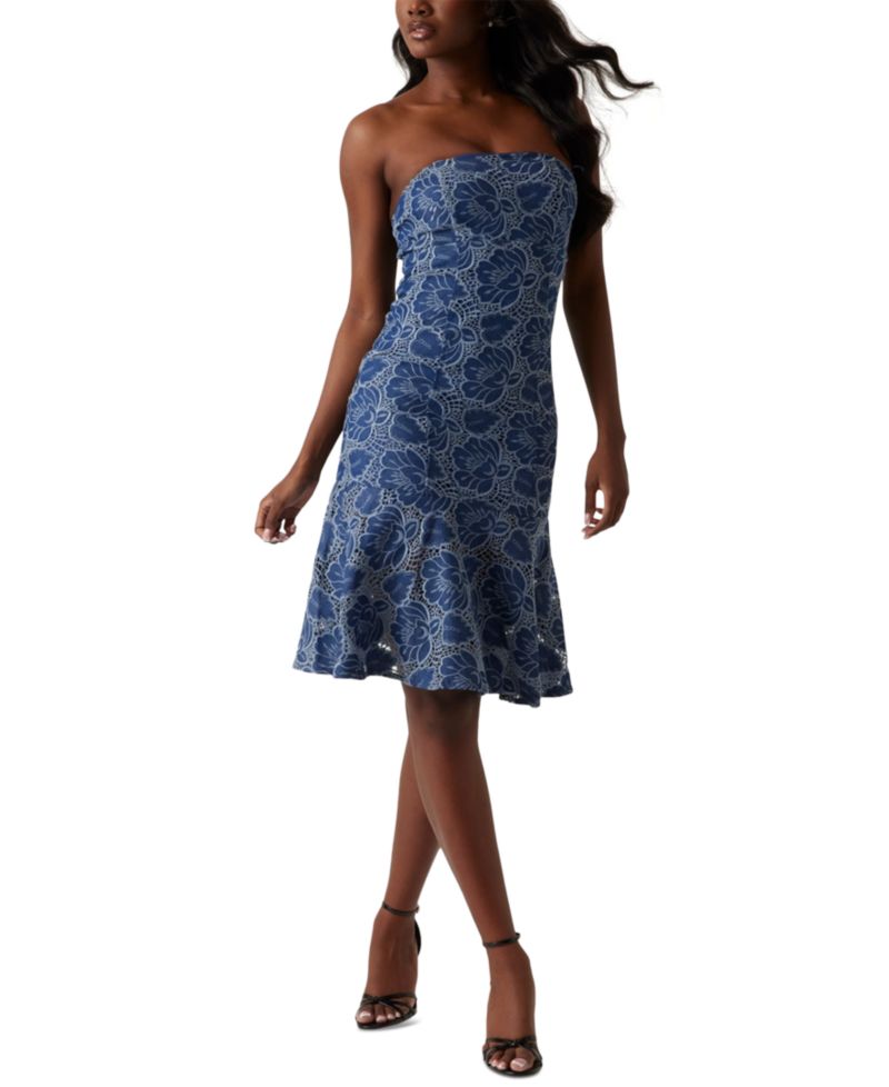 Women's Maisy Embroidered Lace Strapless Dress