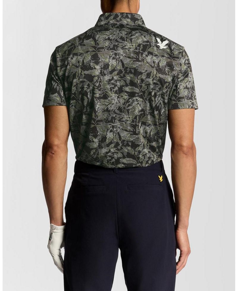 Men's Golf Digital Floral Polo Shirt
