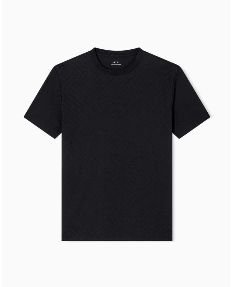 Men's Mercerized Jacquard Allover Logo T-Shirt