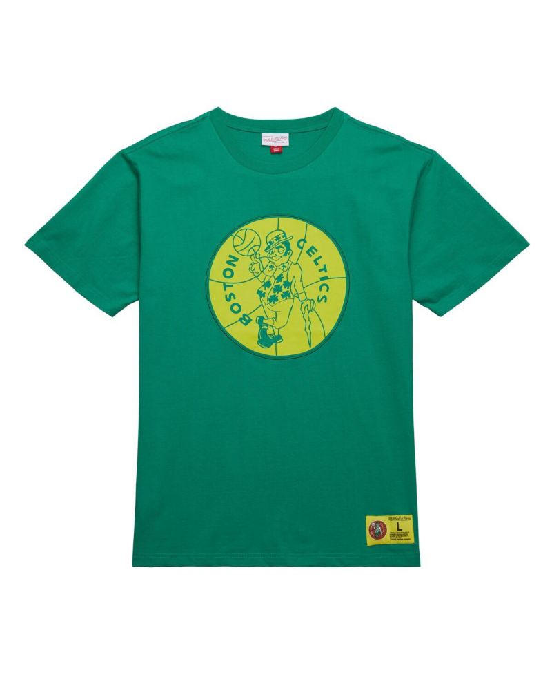 Men's Kelly Green Boston Celtics Hardwood Classics Neon Nights Premium T-Shirt