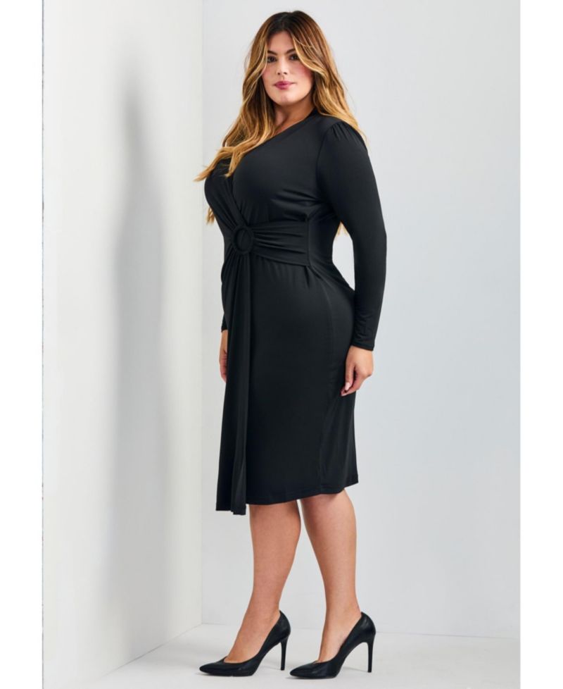 Plus Size Darlene Jersey Wrap Women's Dress