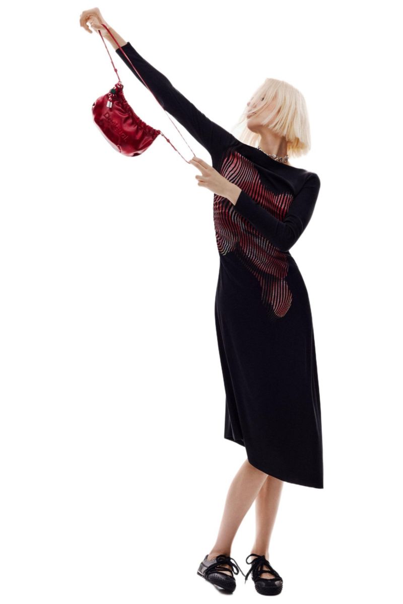 Women's Pixelated midi dress