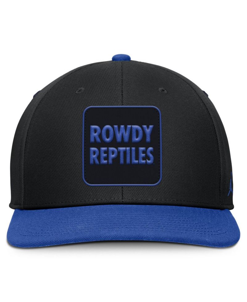 Men's Black/Royal Florida Gators 2025 Sideline Campus Pro Local Snapback Hat