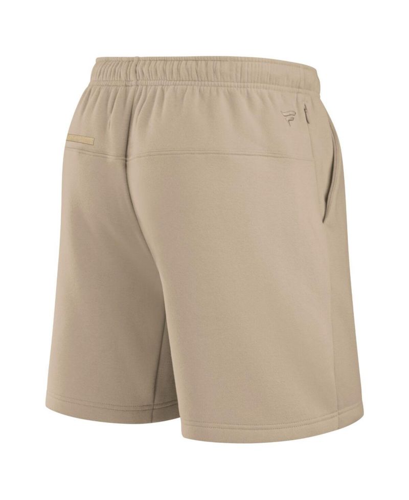 Men's and Women's Khaki Cincinnati Bengals Elements Super Soft Fleece Shorts