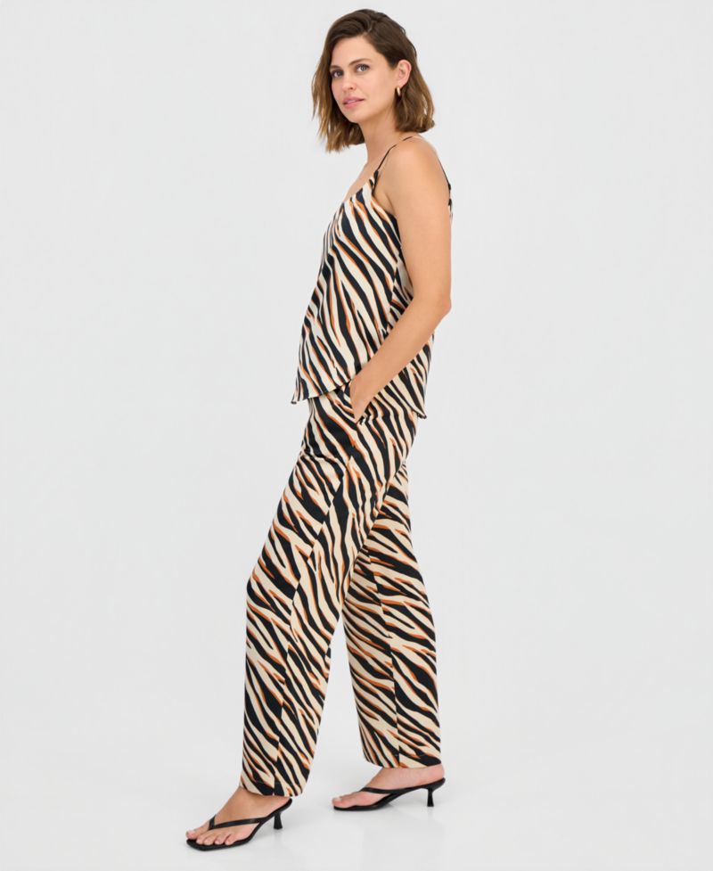 Scoop-Neck Camisole & Wide-Leg Pants
