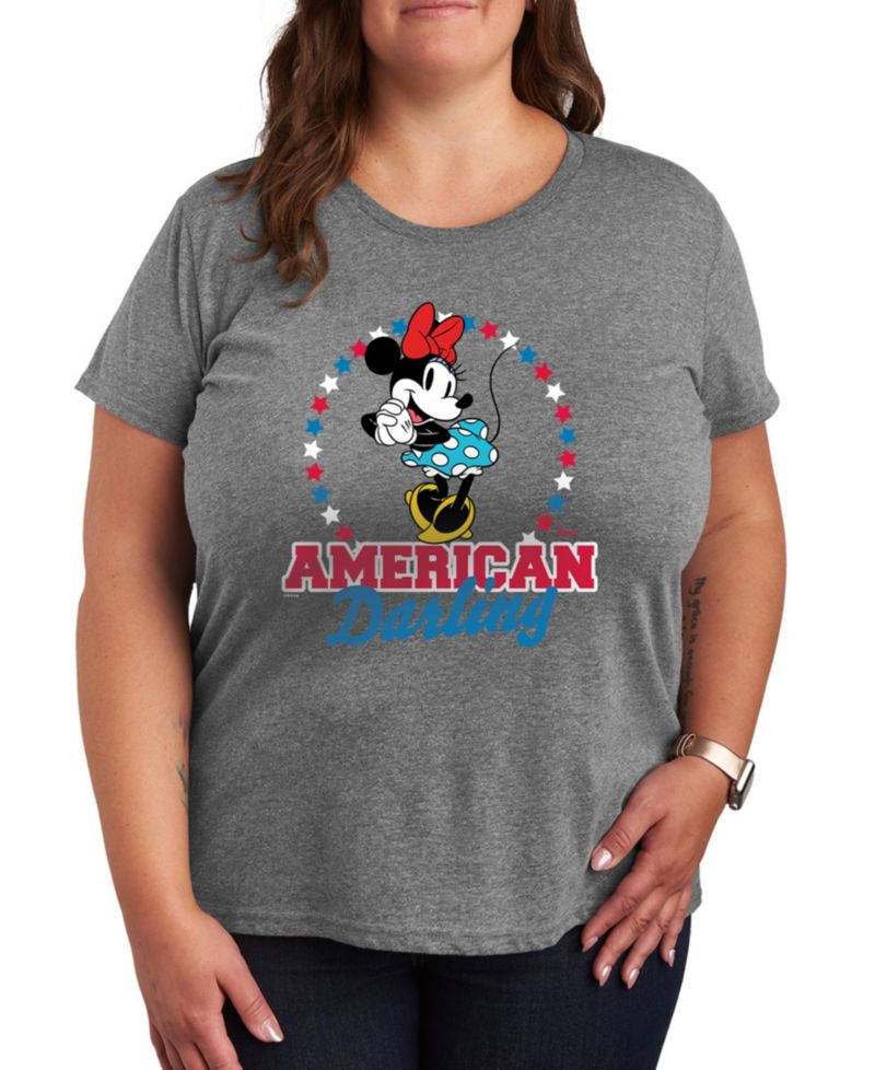 Plus Size Disney American Darling Minnie Mouse Graphic T-Shirt