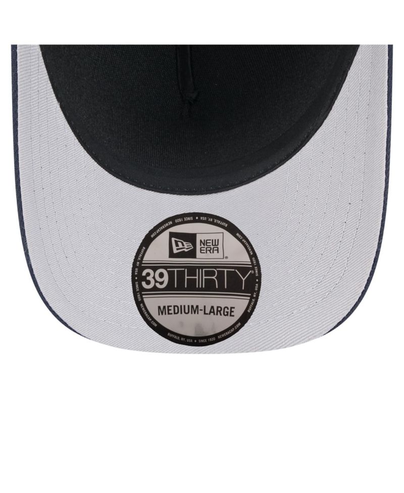 Men's Black/Navy Dallas Cowboys 2025 NFL Draft 39THIRTY Flex Hat