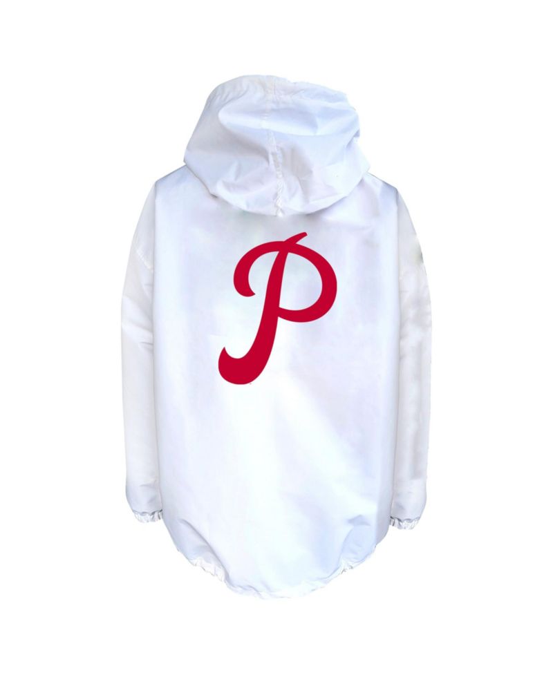Men's White Philadelphia Phillies Big & Tall Full-Snap Hooded Jacket