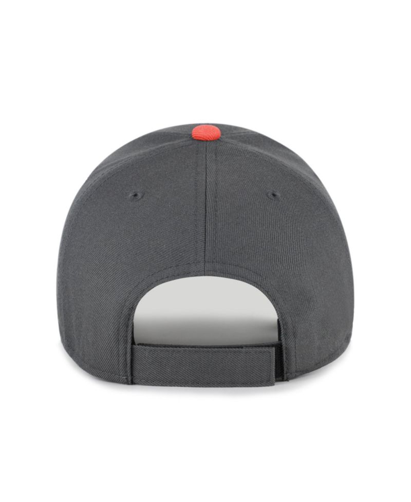 Men's Charcoal Cincinnati Bengals Split Block MVP Adjustable Hat