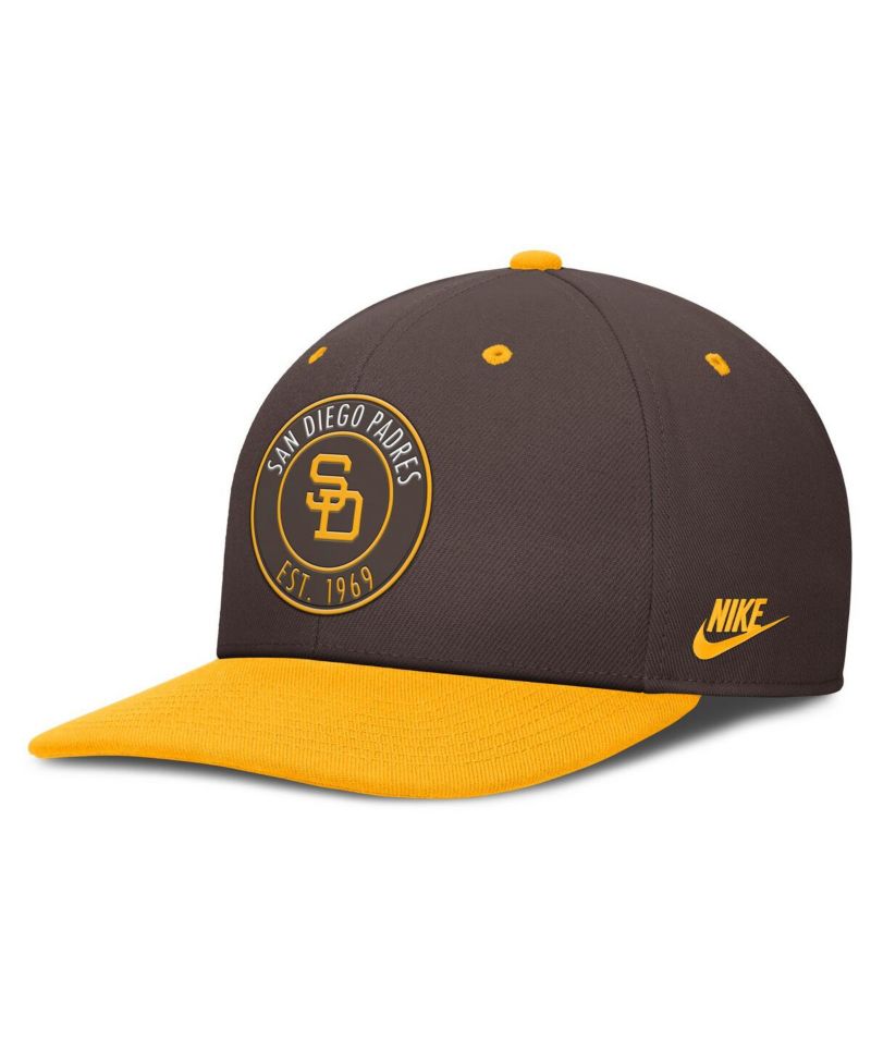 Men's Brown/Gold San Diego Padres Cooperstown Collection Pro Dri-FIT Snapback Hat