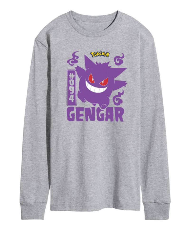 Men's Pokemon Gengar Long Sleeve T-shirt