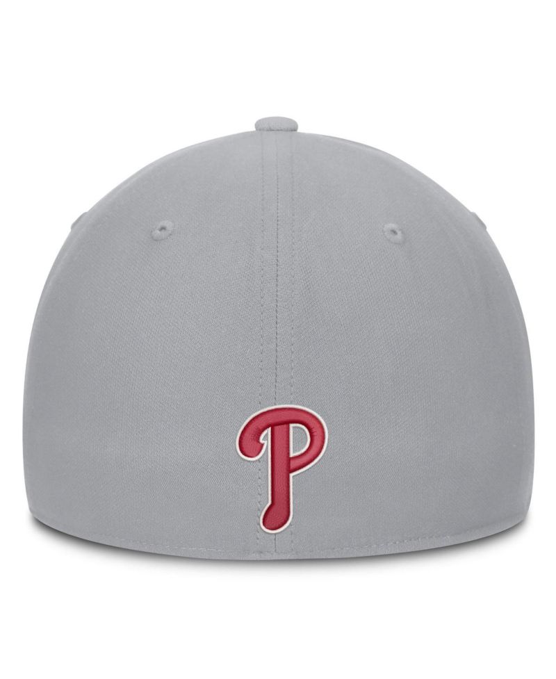 Men's Gray Philadelphia Phillies Primetime Rise Dri-FIT Flex Hat