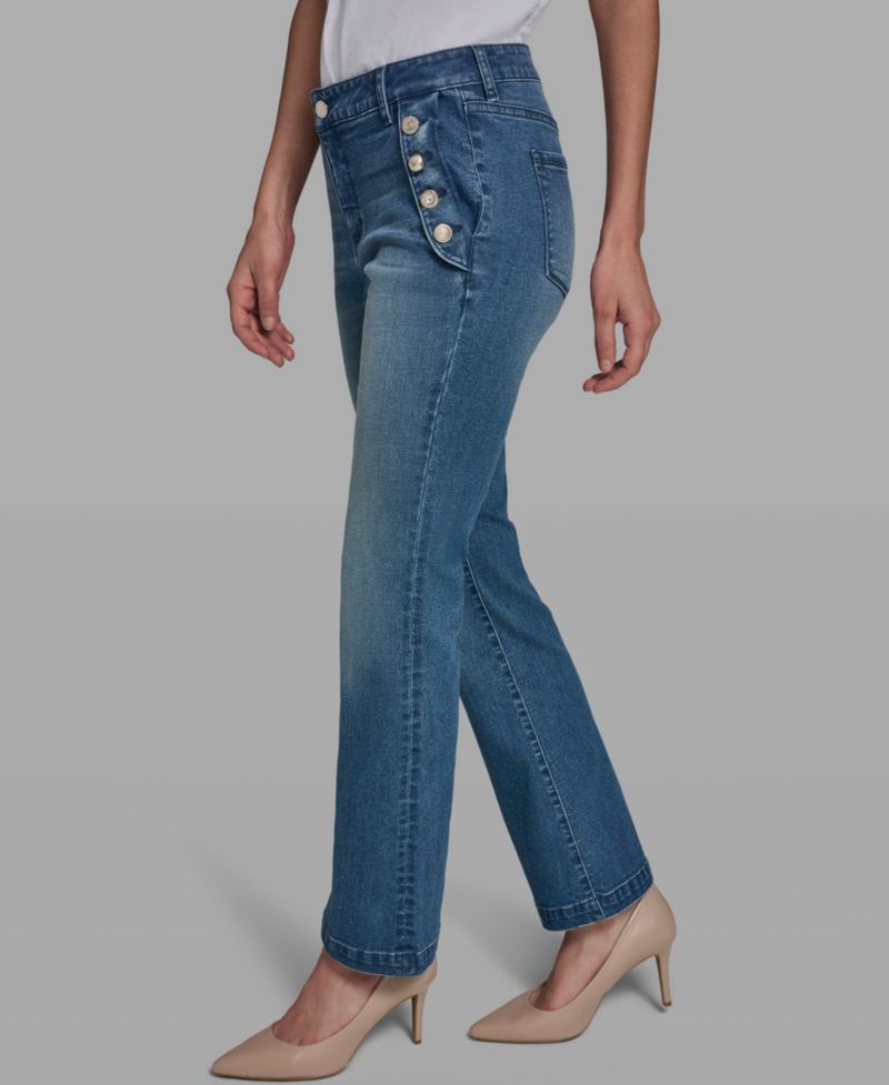 Women's Mid-Rise Sailor Flare Jeans
