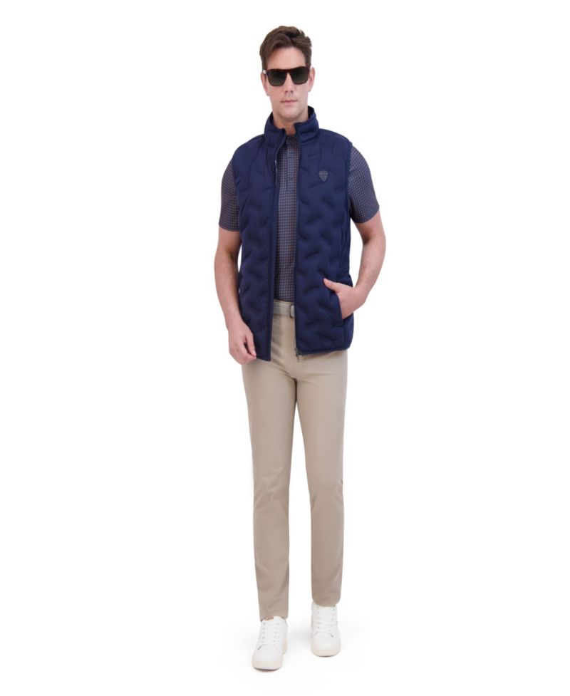 Men's Sport 4Way Stretch Seamless Quilt Vest