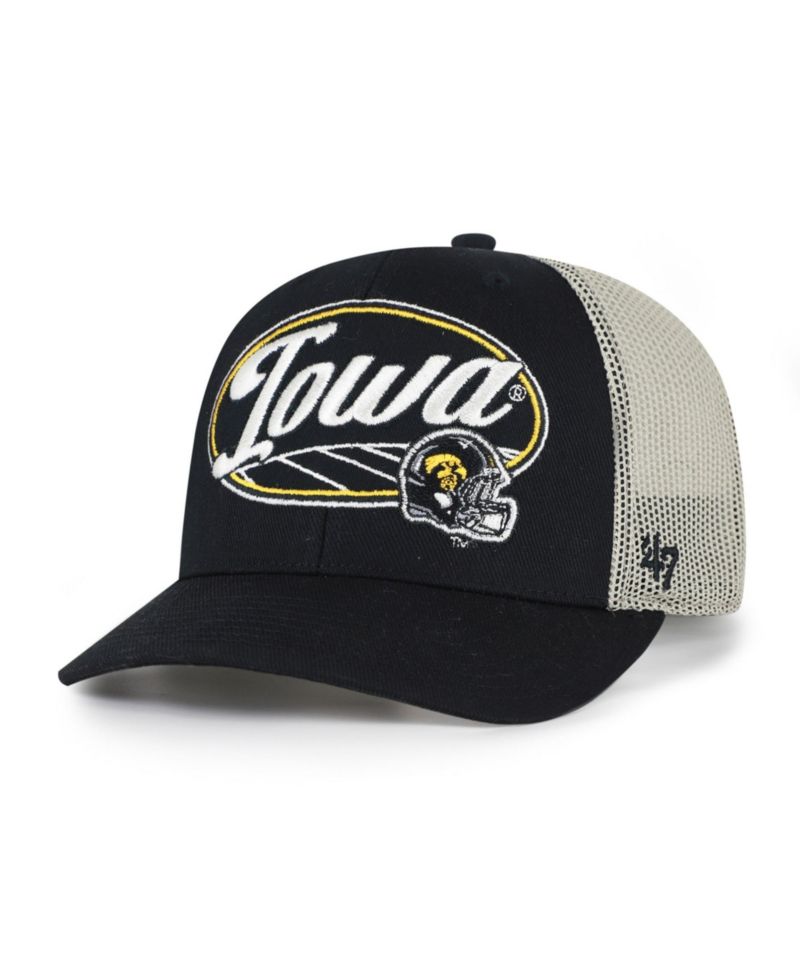 Men's and Women's '47 Black Iowa Hawkeyes Enfield Adjustable Trucker Hat