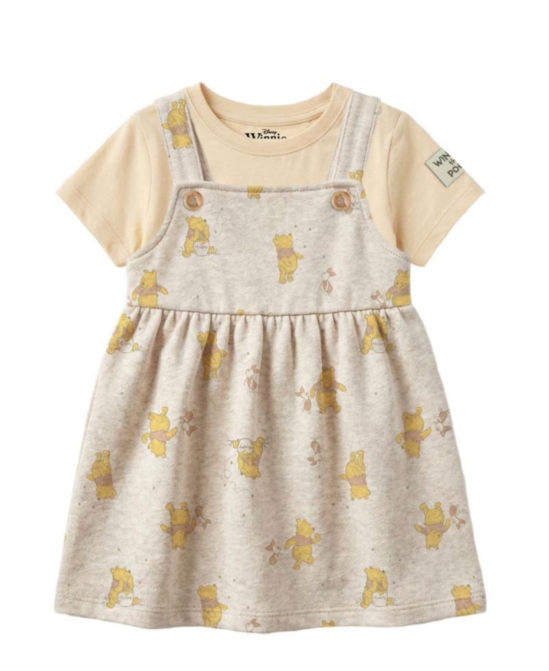 Baby Girls' Printed Winnie the Pooh Jumper and T-Shirt, 2-Piece Set