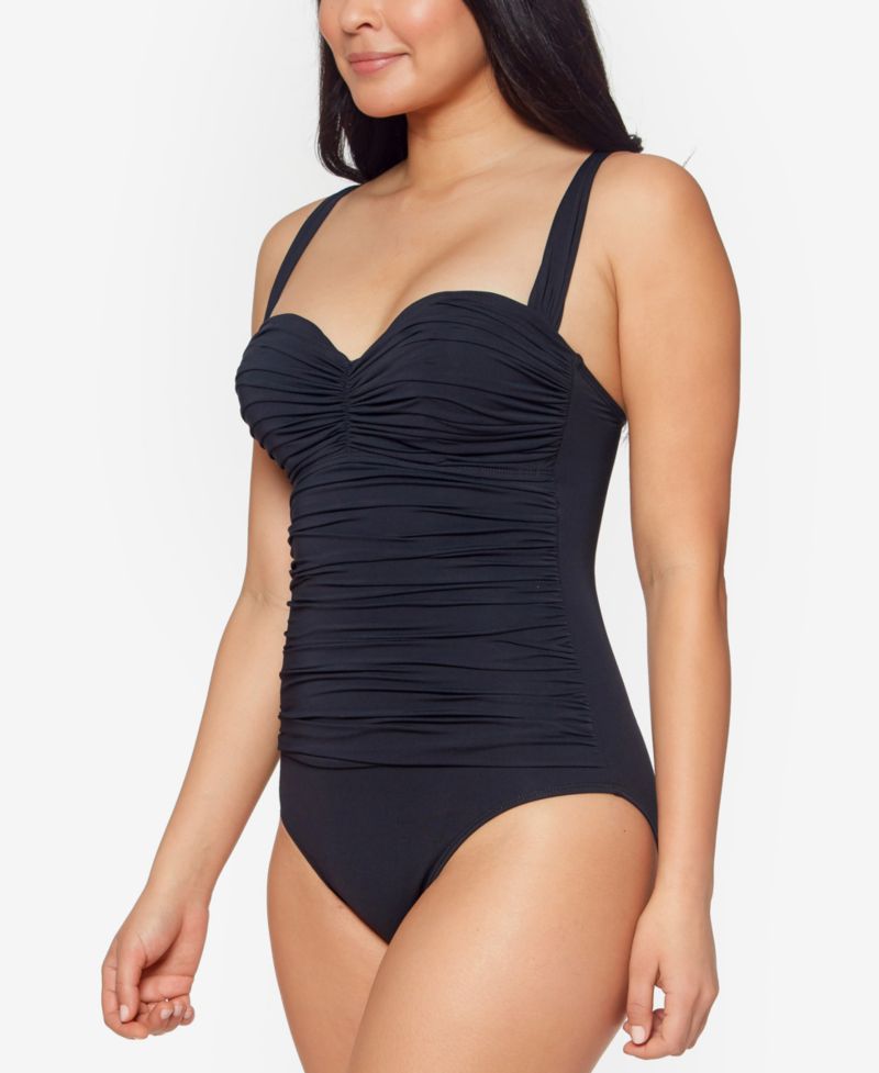 Women's Kore Shirred Bandeau One-Piece Swimsuit