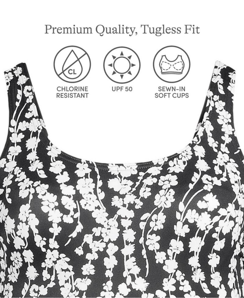 Petite Tugless Low Leg One Piece Swimsuit