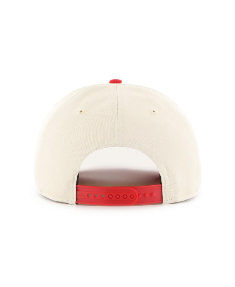 Men's Cream/Red Montreal Canadiens Logo Hitch Adjustable Hat