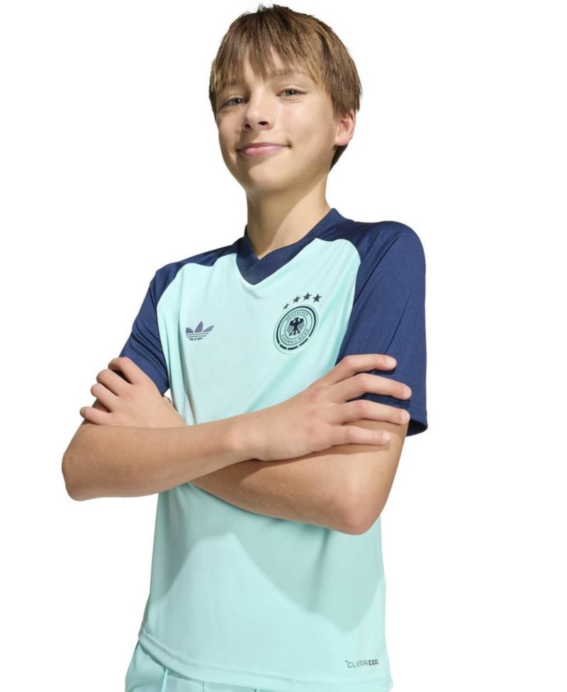 Big Boys and Girls Turquoise Germany National Team 2026 Pre-Match Jersey