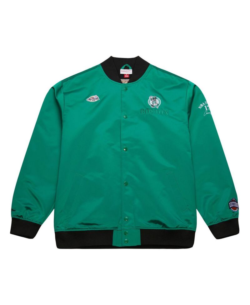 Men's Kelly Green Boston Celtics Hardwood Classics Team OG 3.0 Lightweight Satin Full-Snap Jacket