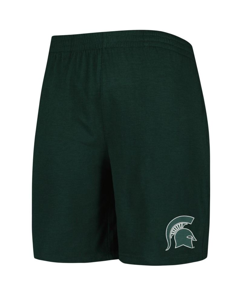 Men's Green, White Michigan State Spartans Downfield T-shirt and Shorts Set