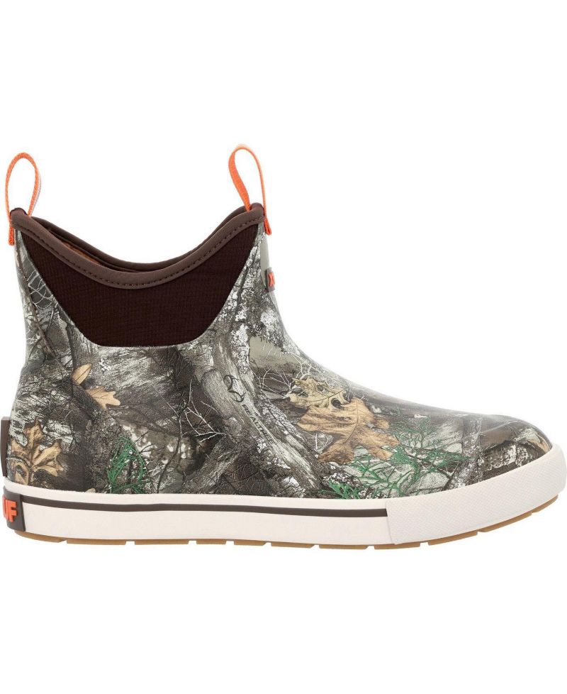 Men's Outdoors Faux Shearling Lining Ankle Deck Boots
