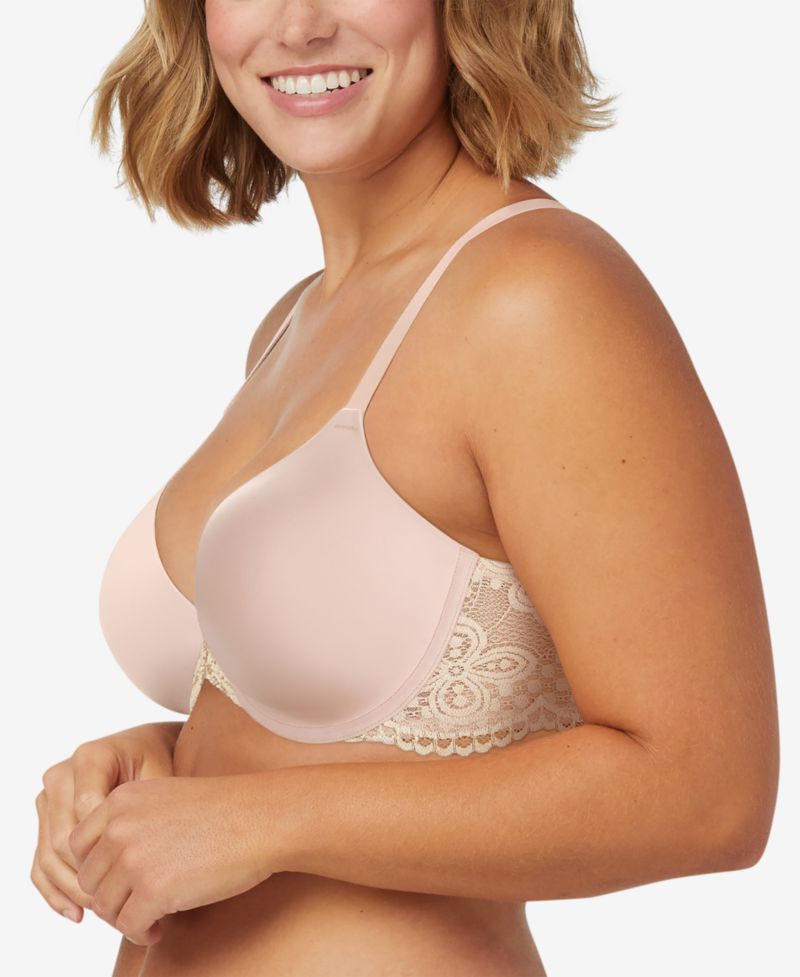 One Fab Fit Lace T-Back Shaping Underwire Front Close Bra 7112