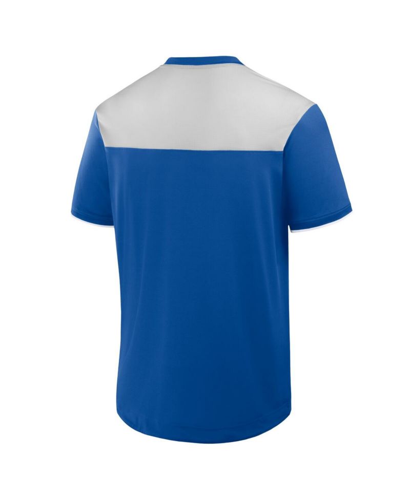 Men's Royal Los Angeles Dodgers Walk Off V-Neck T-Shirt